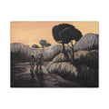 explorers / Astronauts on an Earth-Like Planet Canvas Print