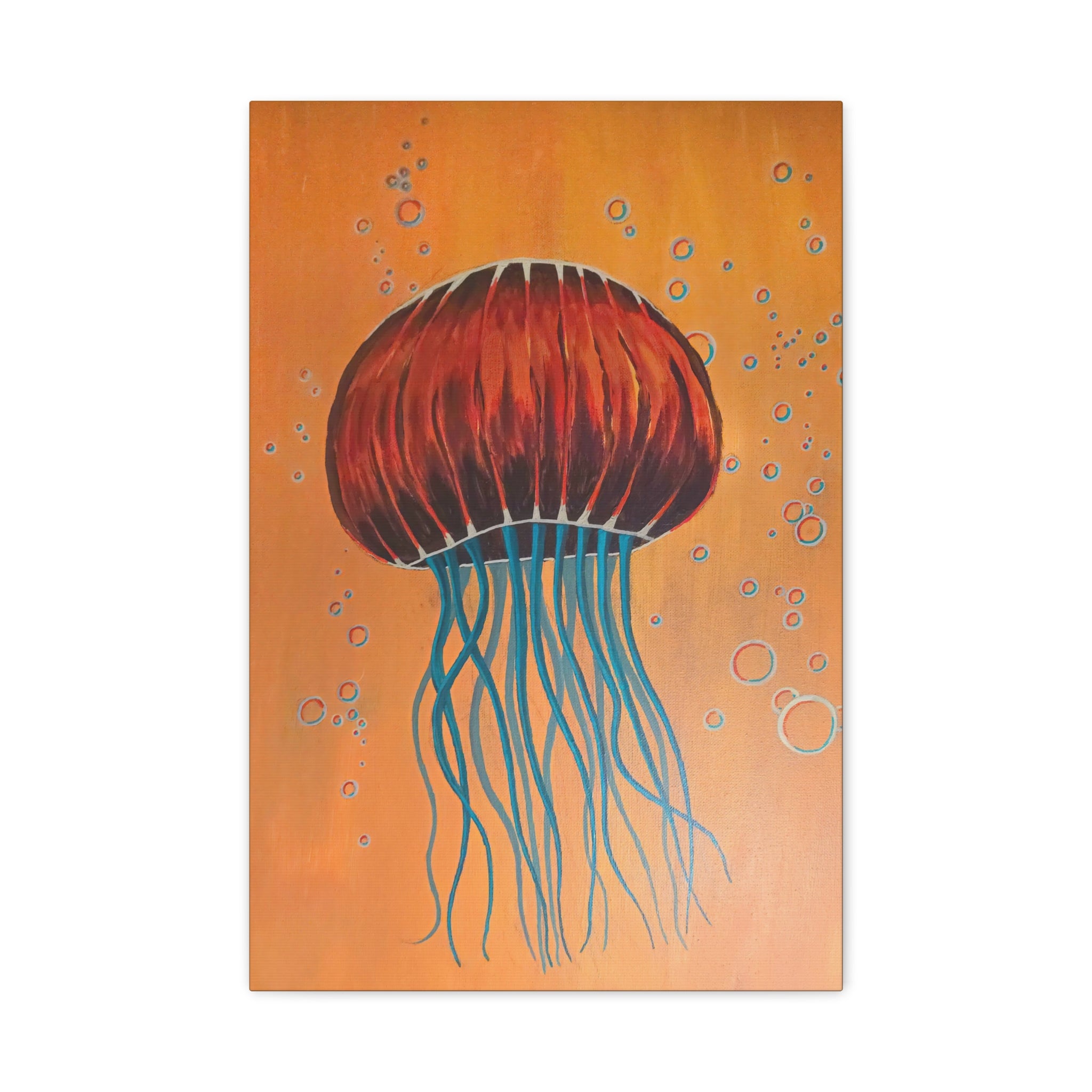 float / Jellyfish (Yellow) Canvas Print