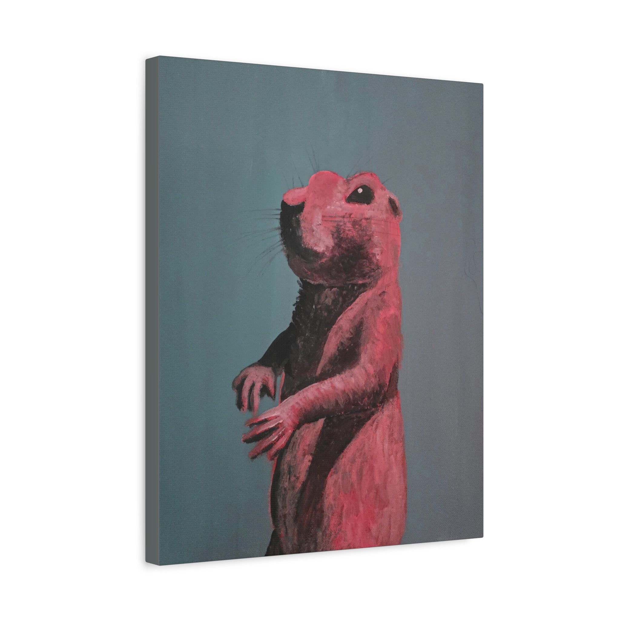 just for fun / Prairie Dog Portrait (Red) Canvas Print