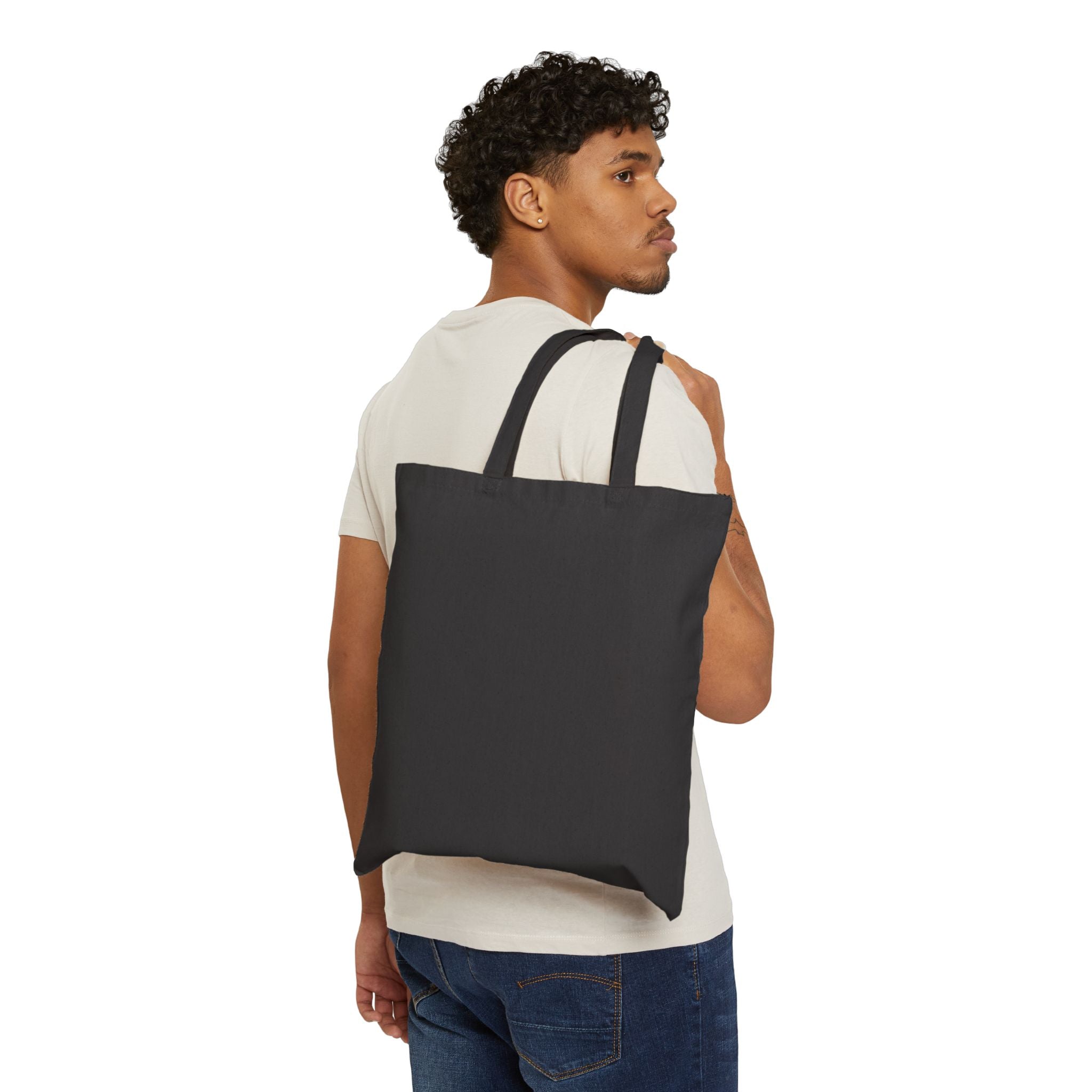 Frog on Lotus Canvas Tote — Nightwater Botanical Beach Bag