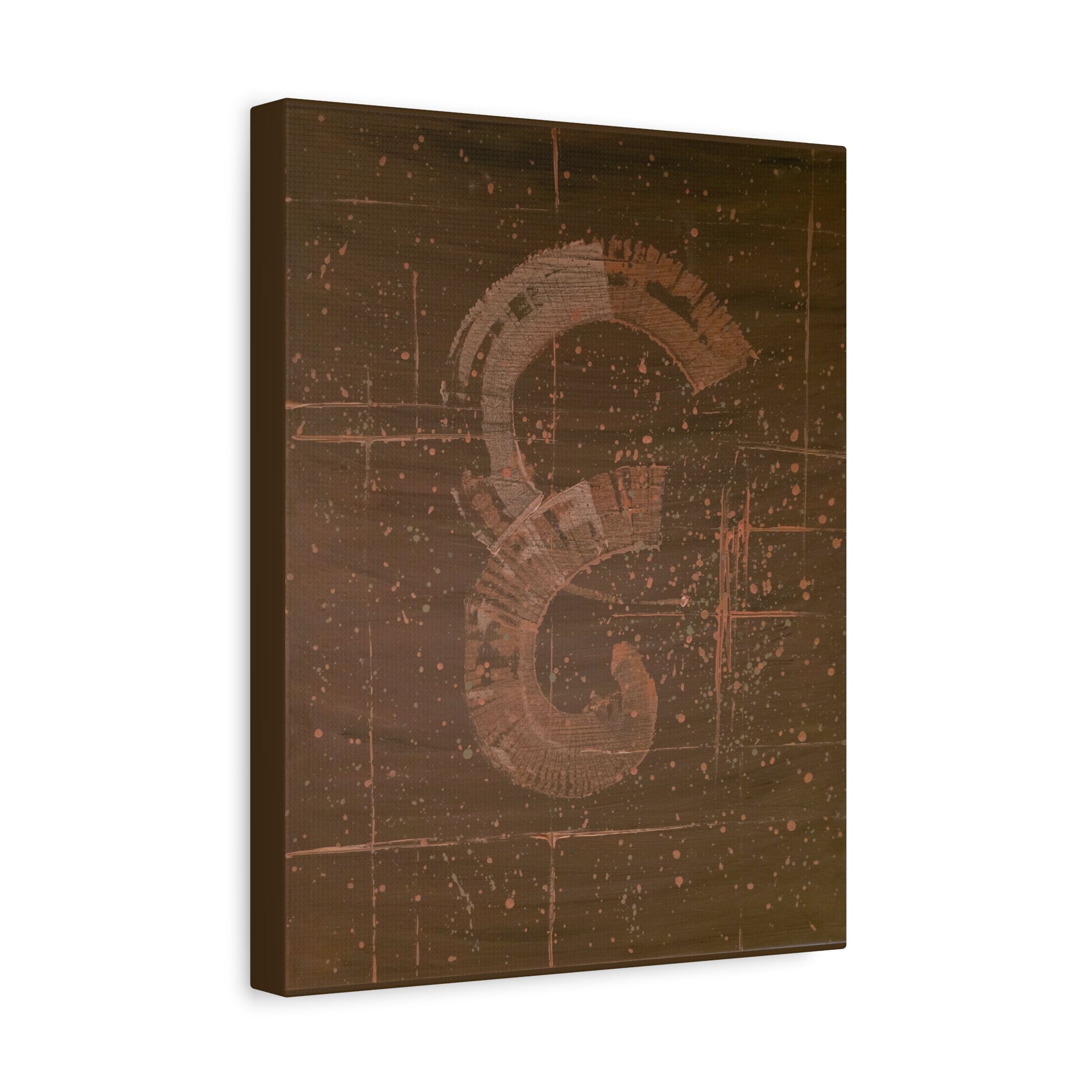 love / Earth Tone Starfield Canvas Print