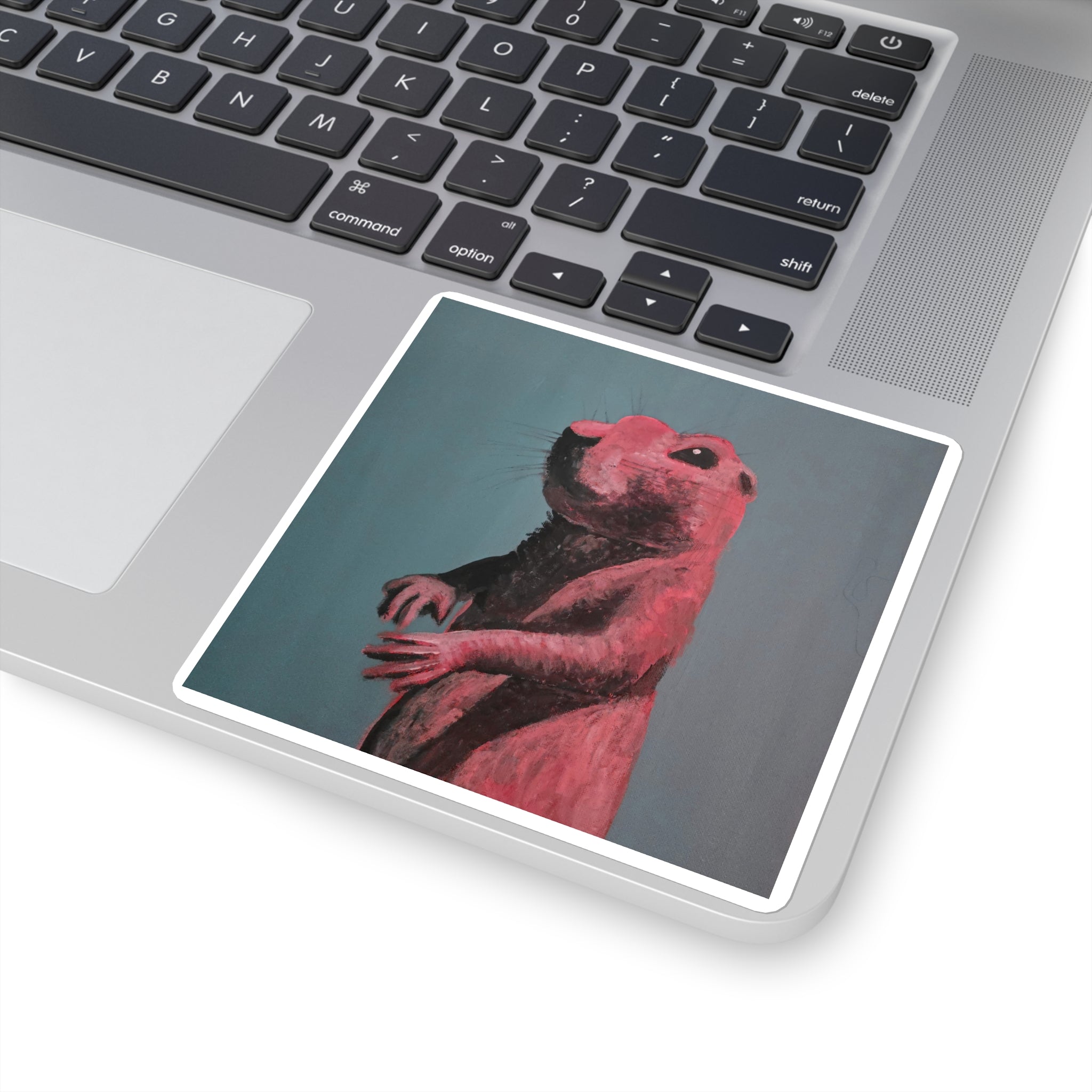 Prairie Dog Portrait Square Sticker