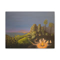 ghost stories —— Surreal Night Landscape Canvas Print