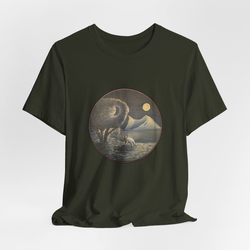 silence / Moonlit Fennoc Fox T‑Shirt