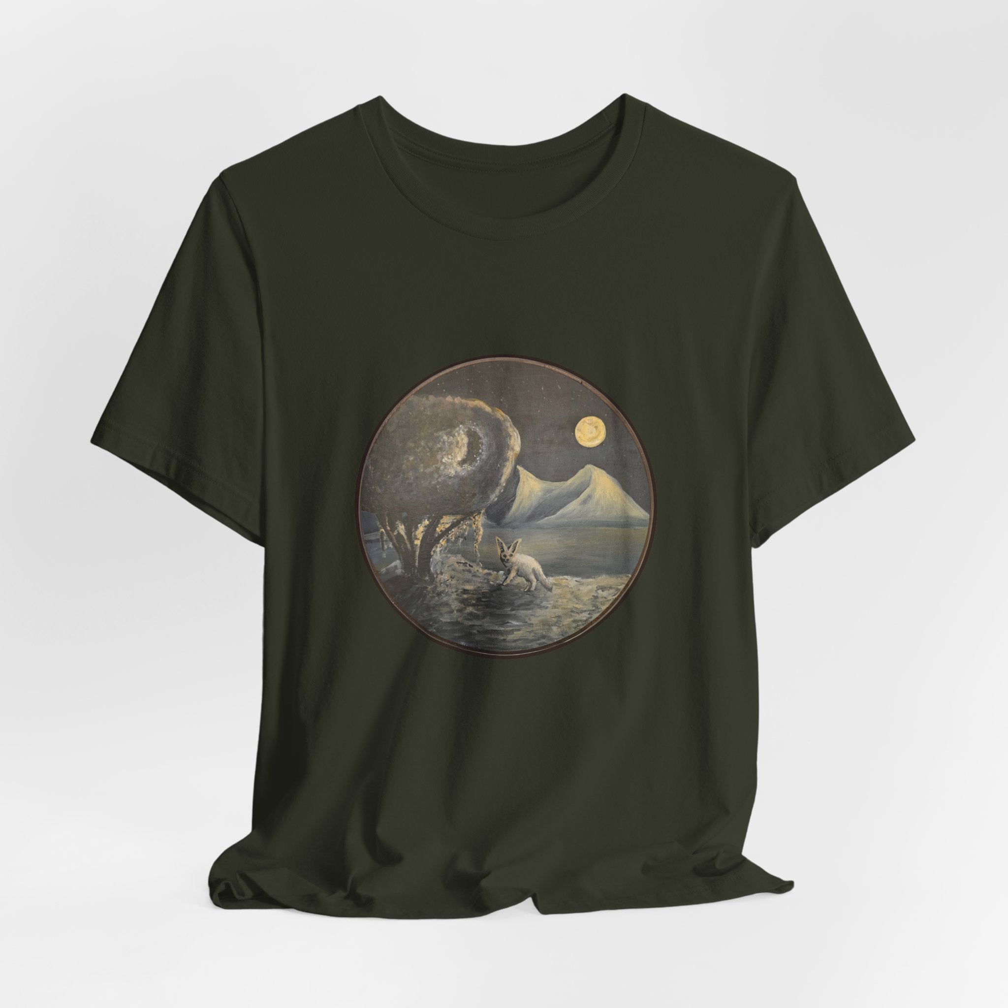 silence / Moonlit Fennoc Fox T‑Shirt