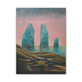 liminal ── Crab & Sea Monoliths Canvas Print