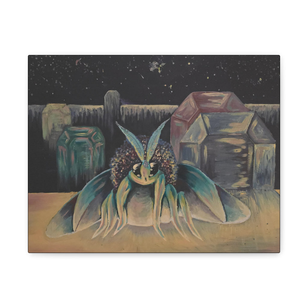 nightscape / Poodle Moth Nightscape Canvas Print