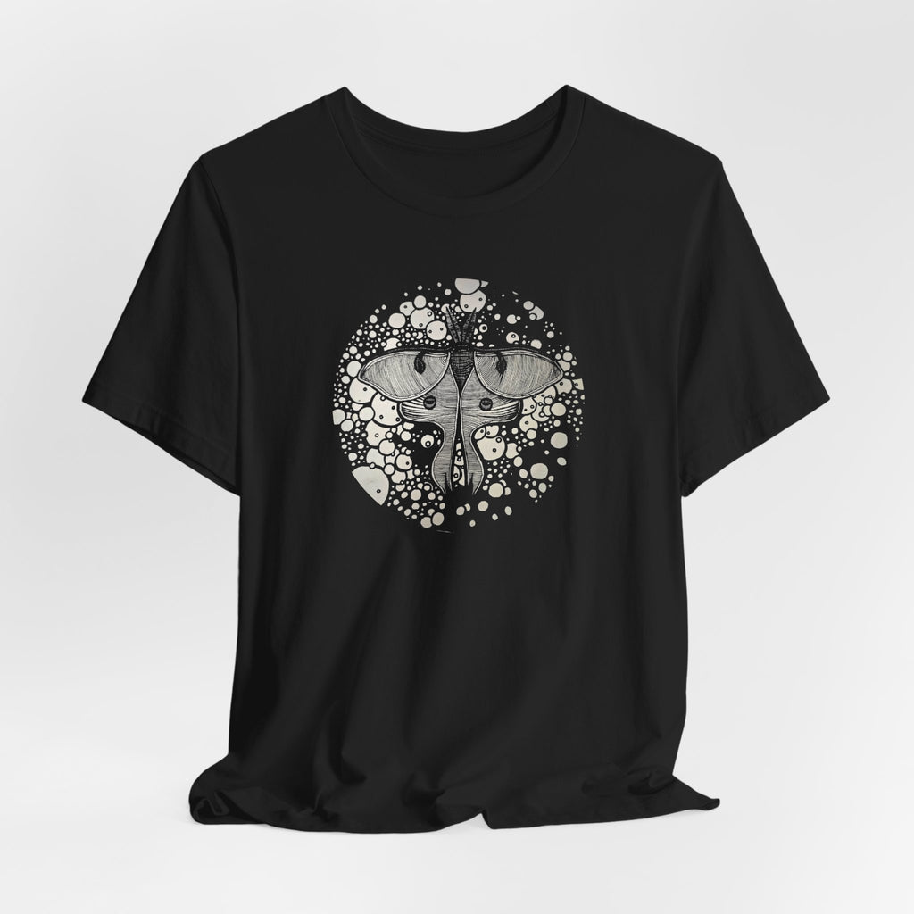 Stasis ── Circular Moth Design T-Shirt
