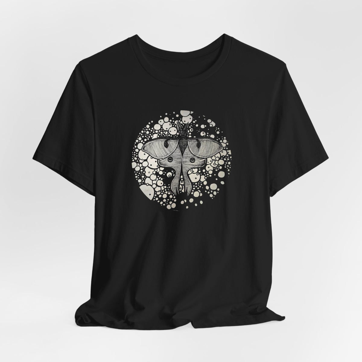 Stasis ── Circular Moth Design T-Shirt