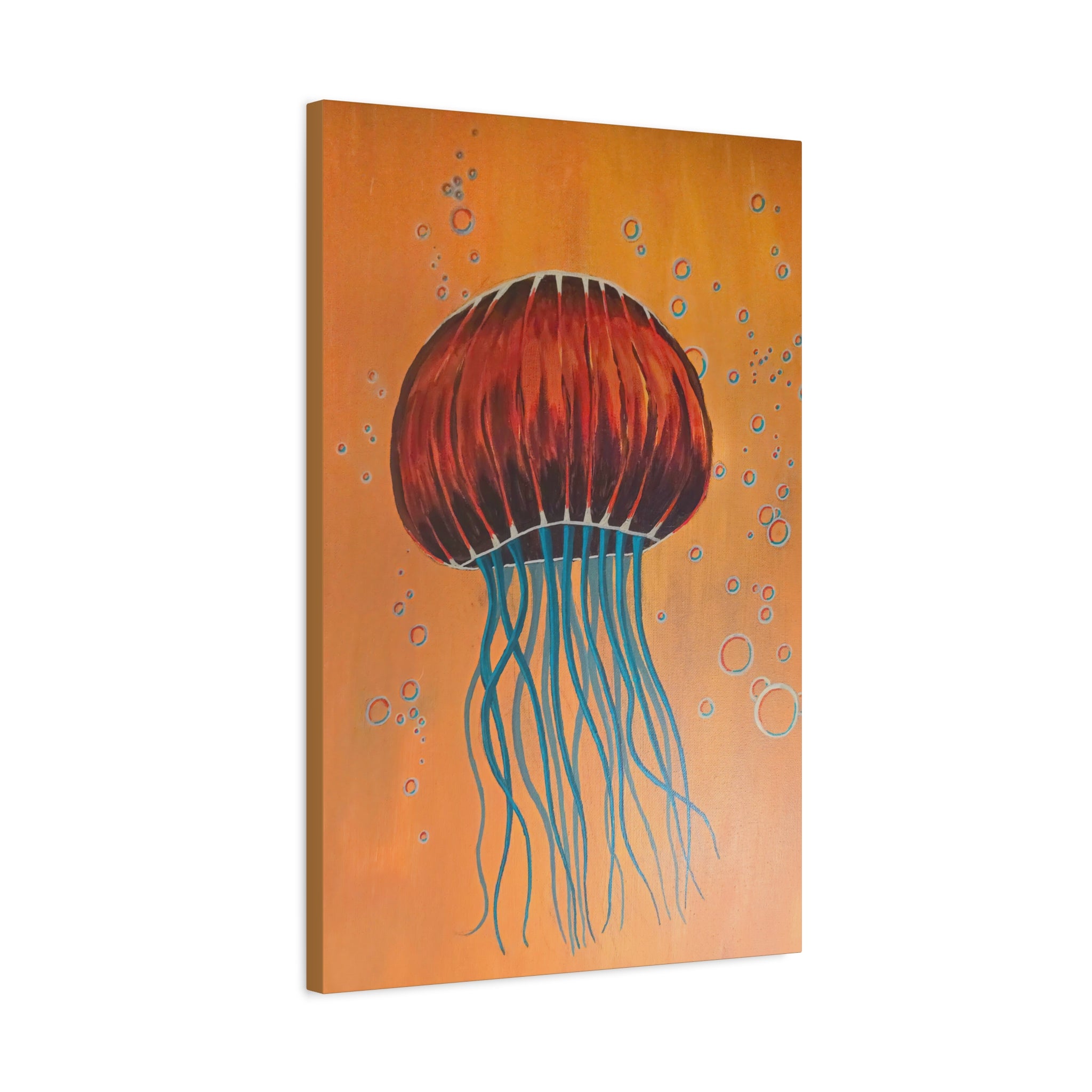 float / Jellyfish (Yellow) Canvas Print