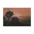 sunscape / Sunset Silhouette Landscape Canvas Print