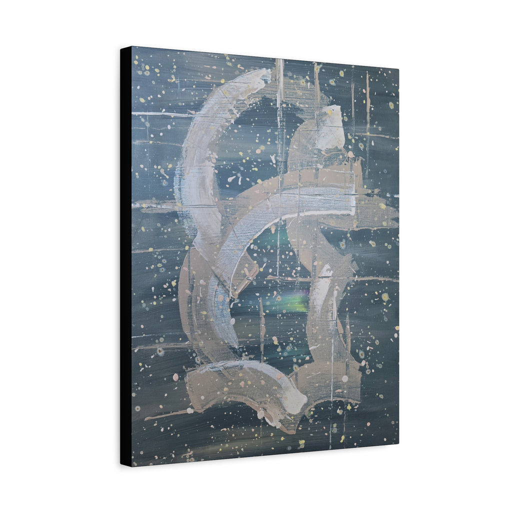 will / Abstract Deep Space Canvas Print