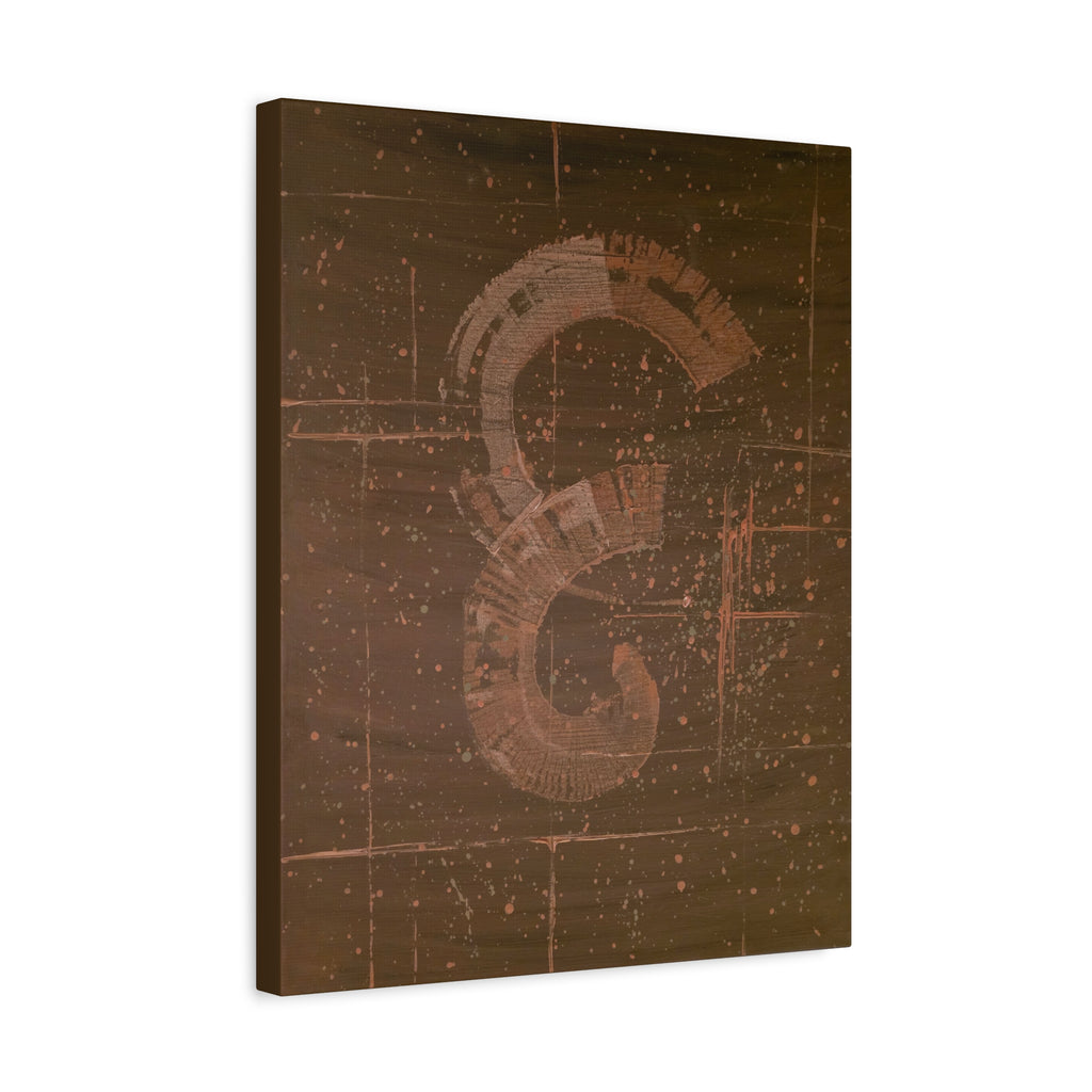 love / Earth Tone Starfield Canvas Print