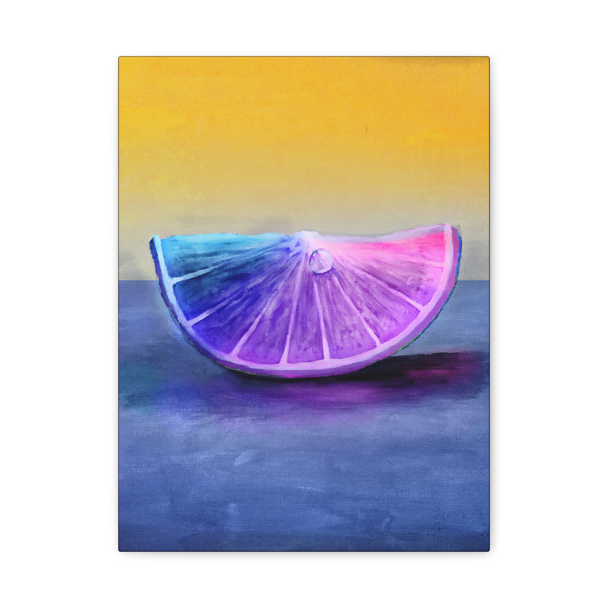 Chroma ── Multicolored Citrus Slice Canvas Print