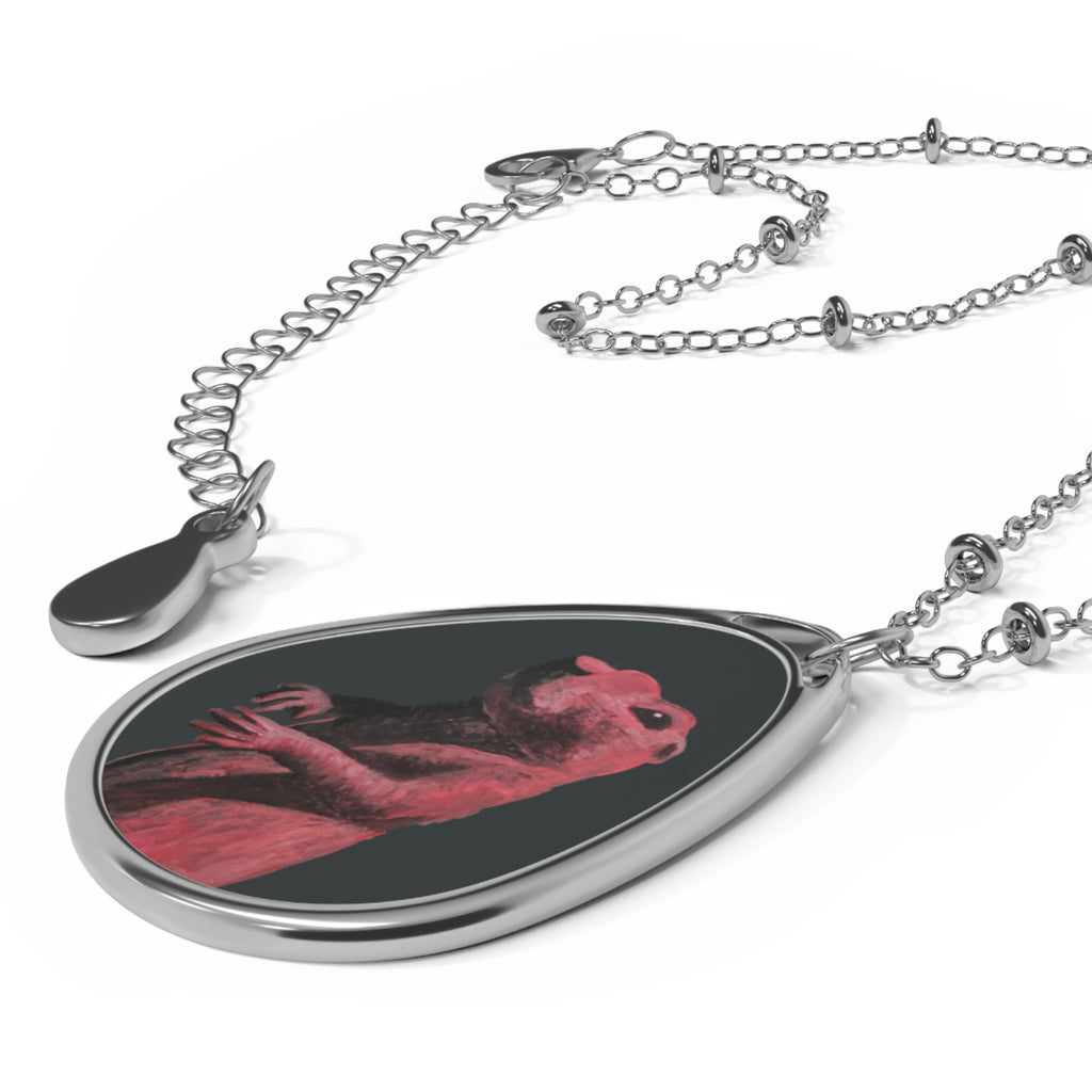 Prairie Dog Portrait Teardrop Necklace