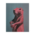 Prairie Dog Portrait Art Poster