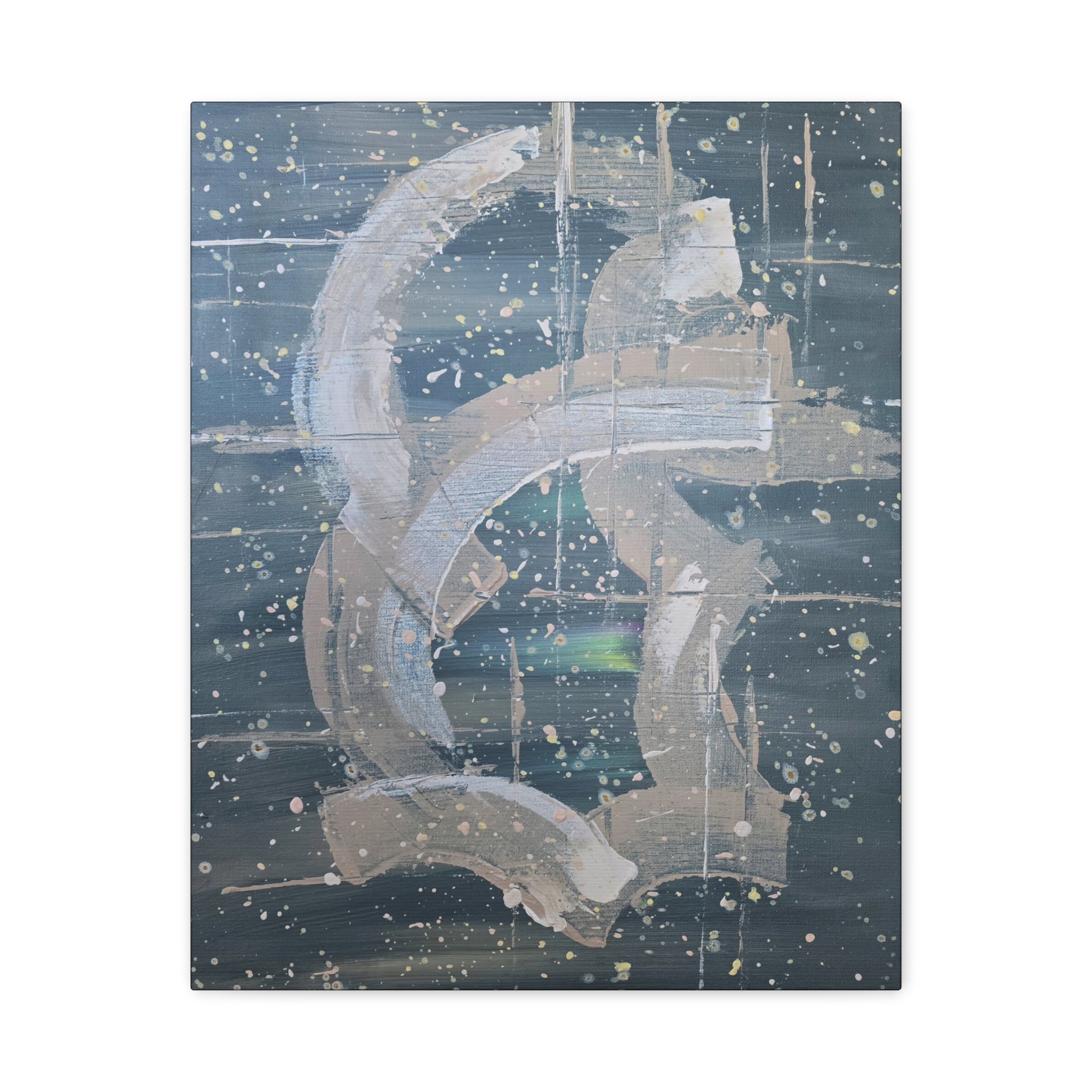 will / Abstract Deep Space Canvas Print