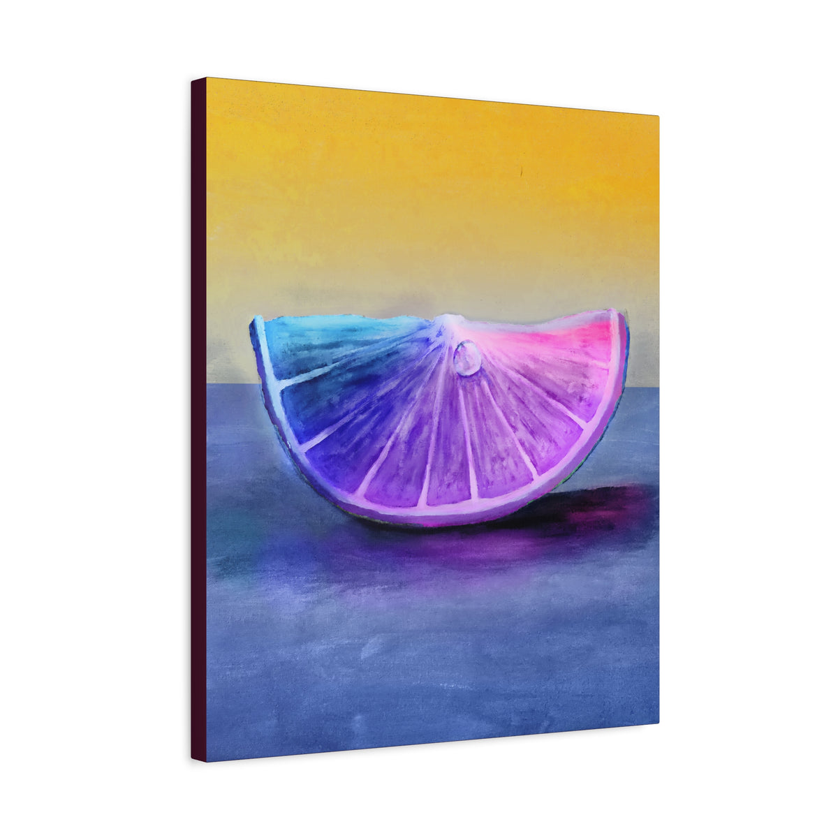 Chroma ── Multicolored Citrus Slice Canvas Print