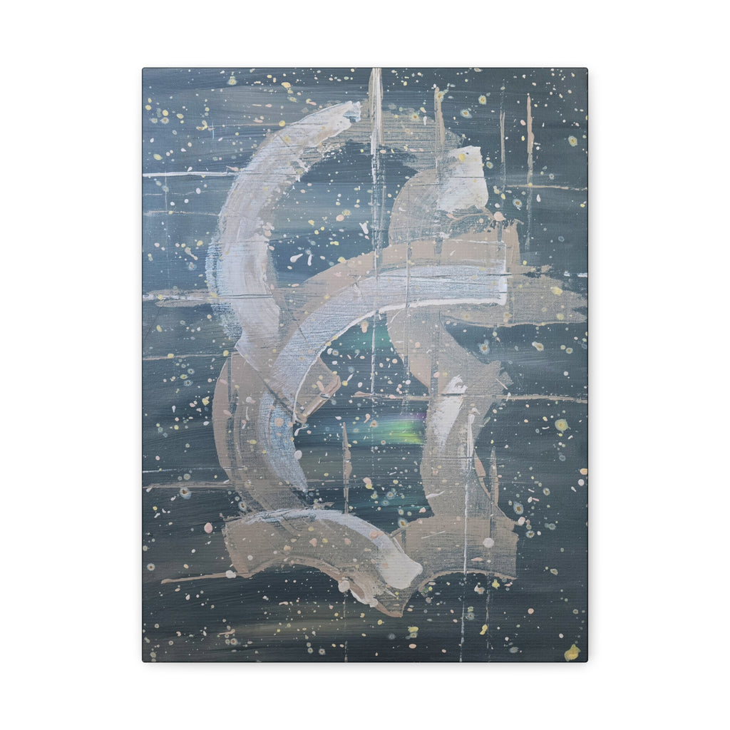 will / Abstract Deep Space Canvas Print