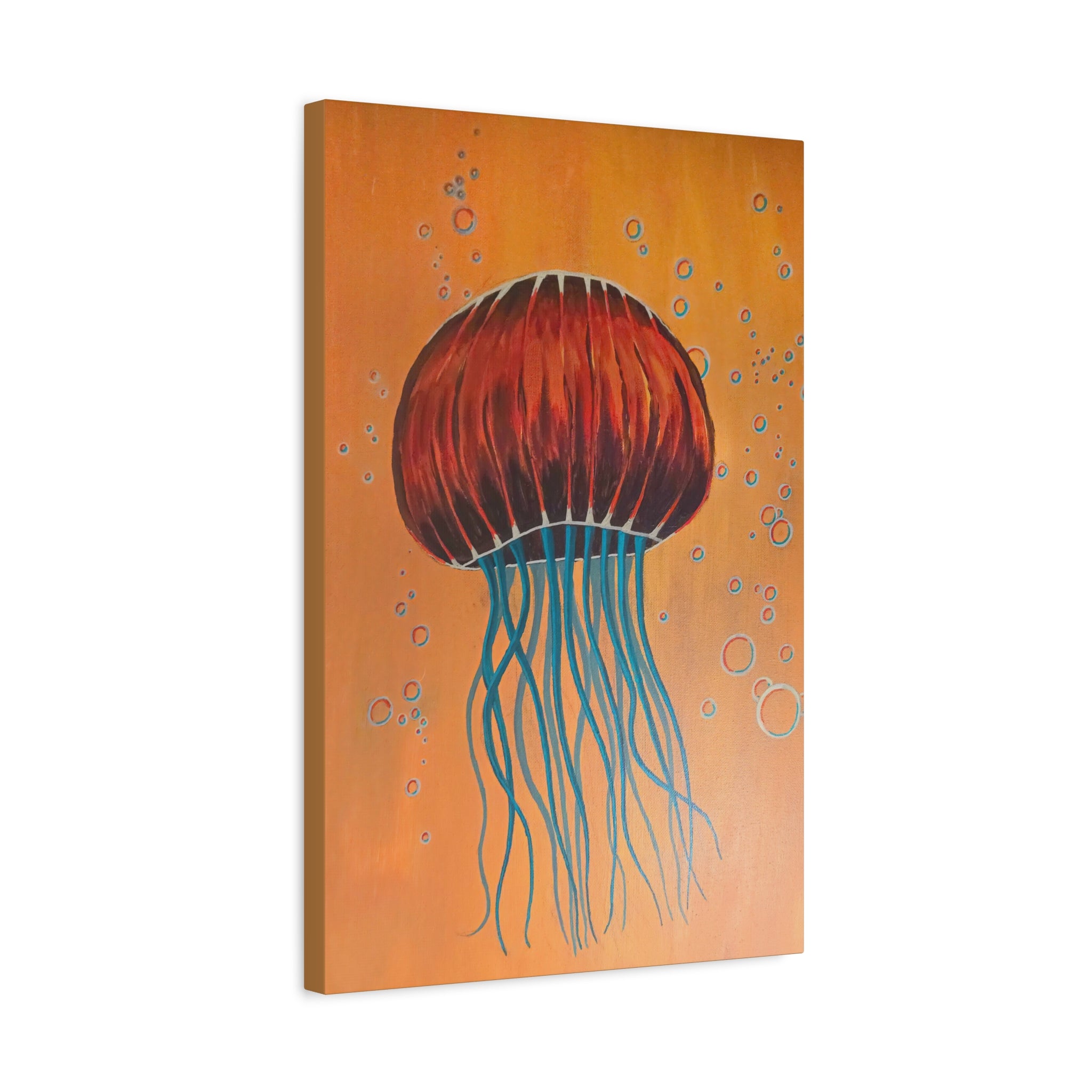 float / Jellyfish (Yellow) Canvas Print