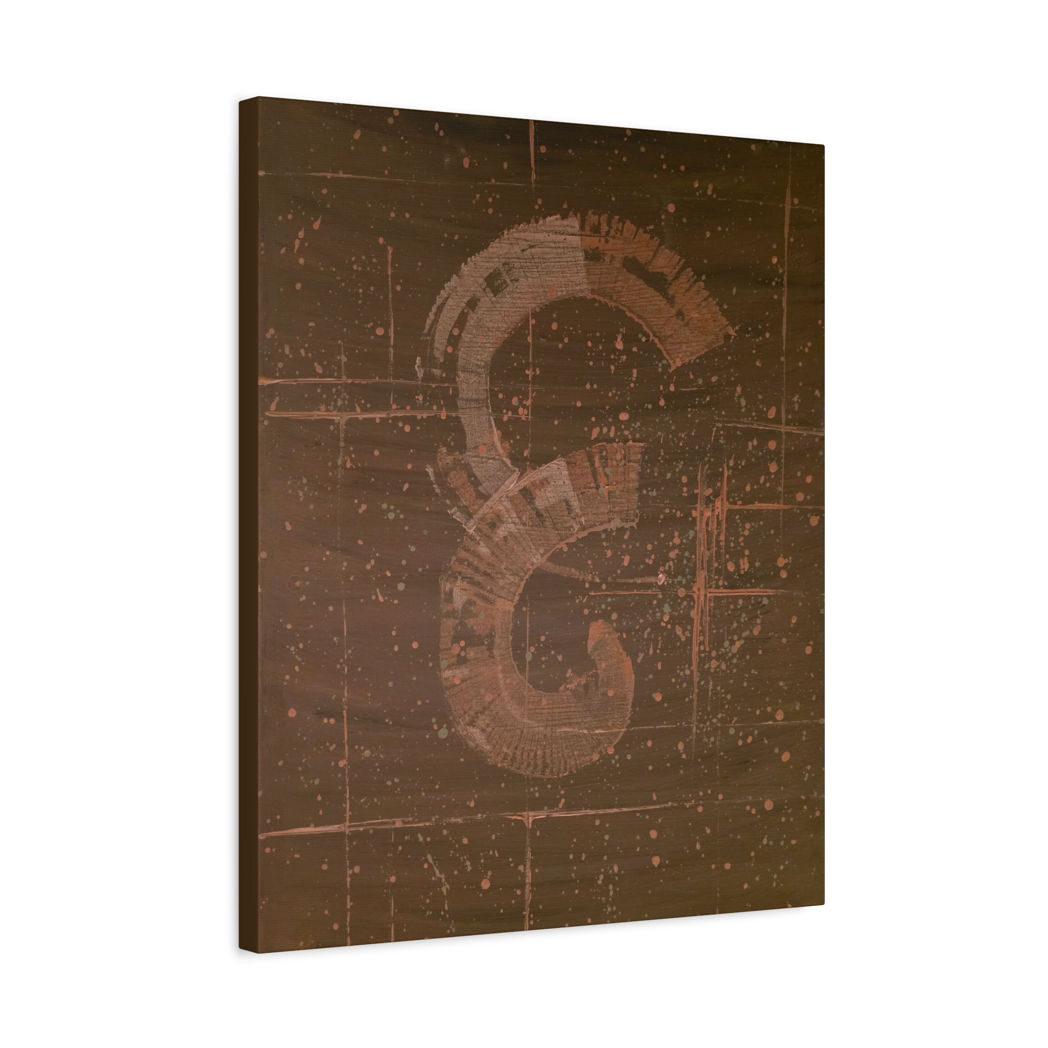 love / Earth Tone Starfield Canvas Print