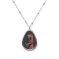 Prairie Dog Portrait Teardrop Necklace