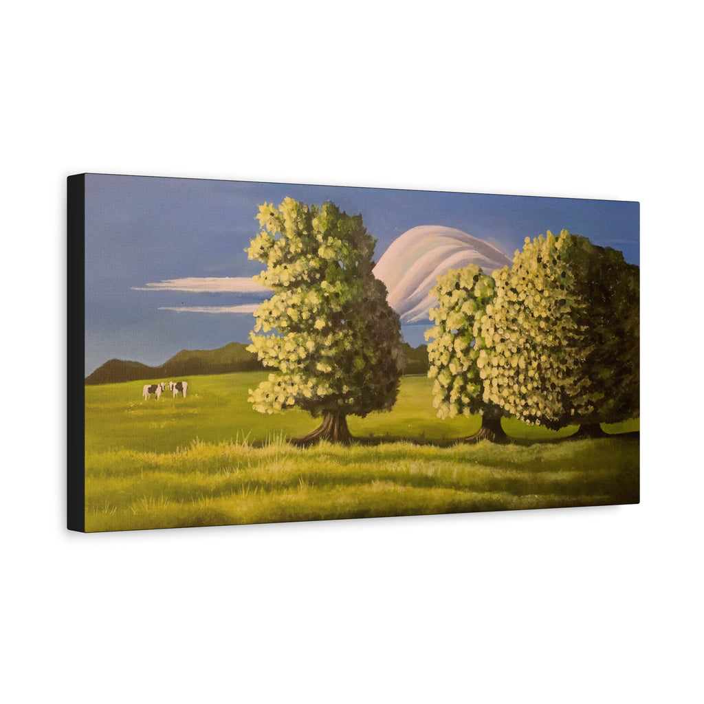 Right Here —— Cows in a Field Canvas Print