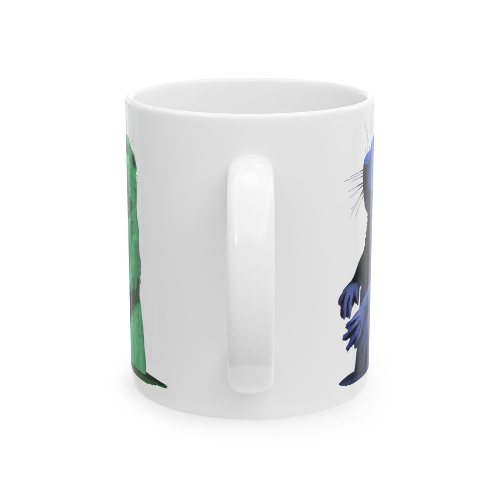 Prairie Dog Portrait Mug — Whimsical Animal Ceramic Coffee Cup (11oz/15oz)