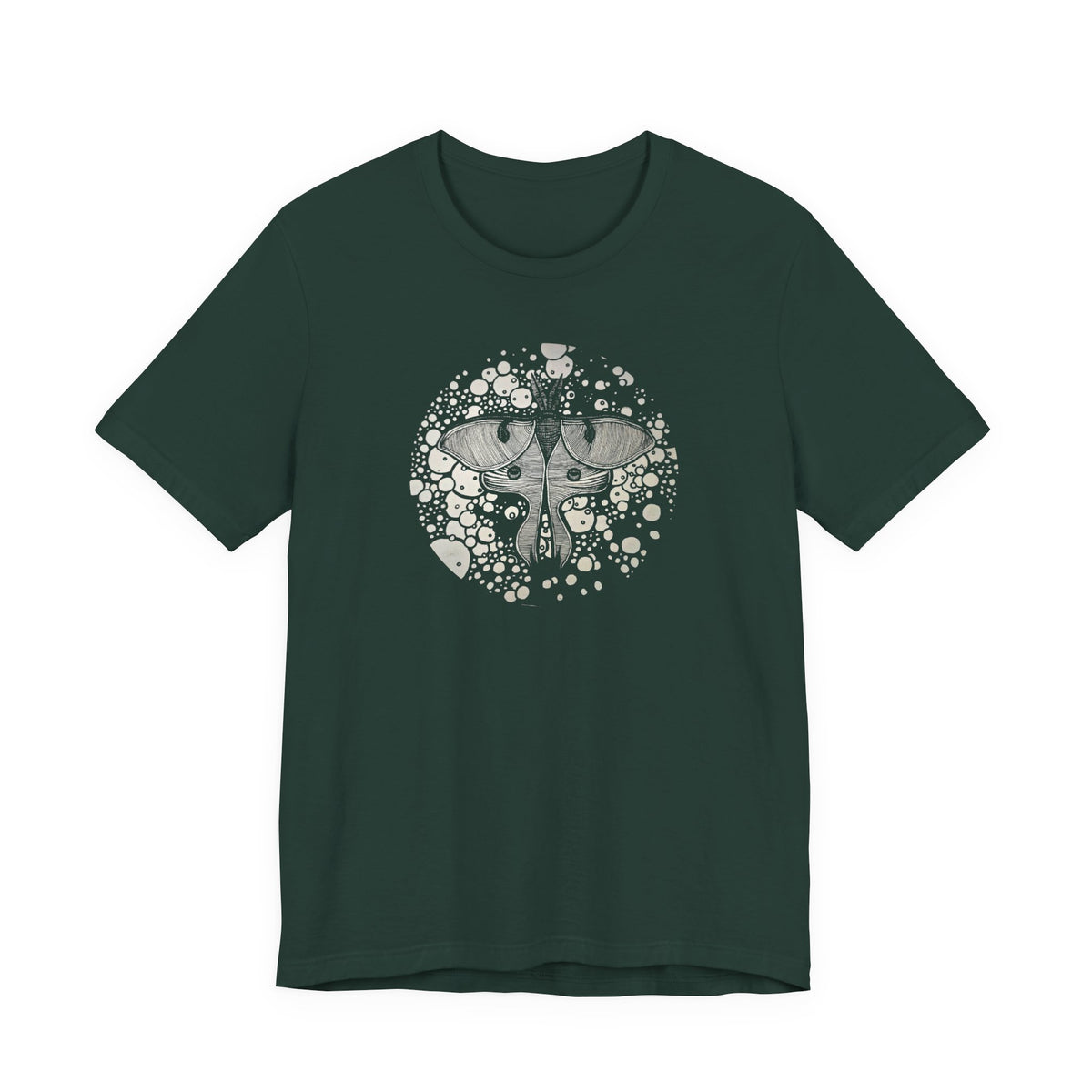 Stasis ── Circular Moth Design T-Shirt