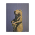 just for fun / Prairie Dog Portrait (Tan) Canvas Print