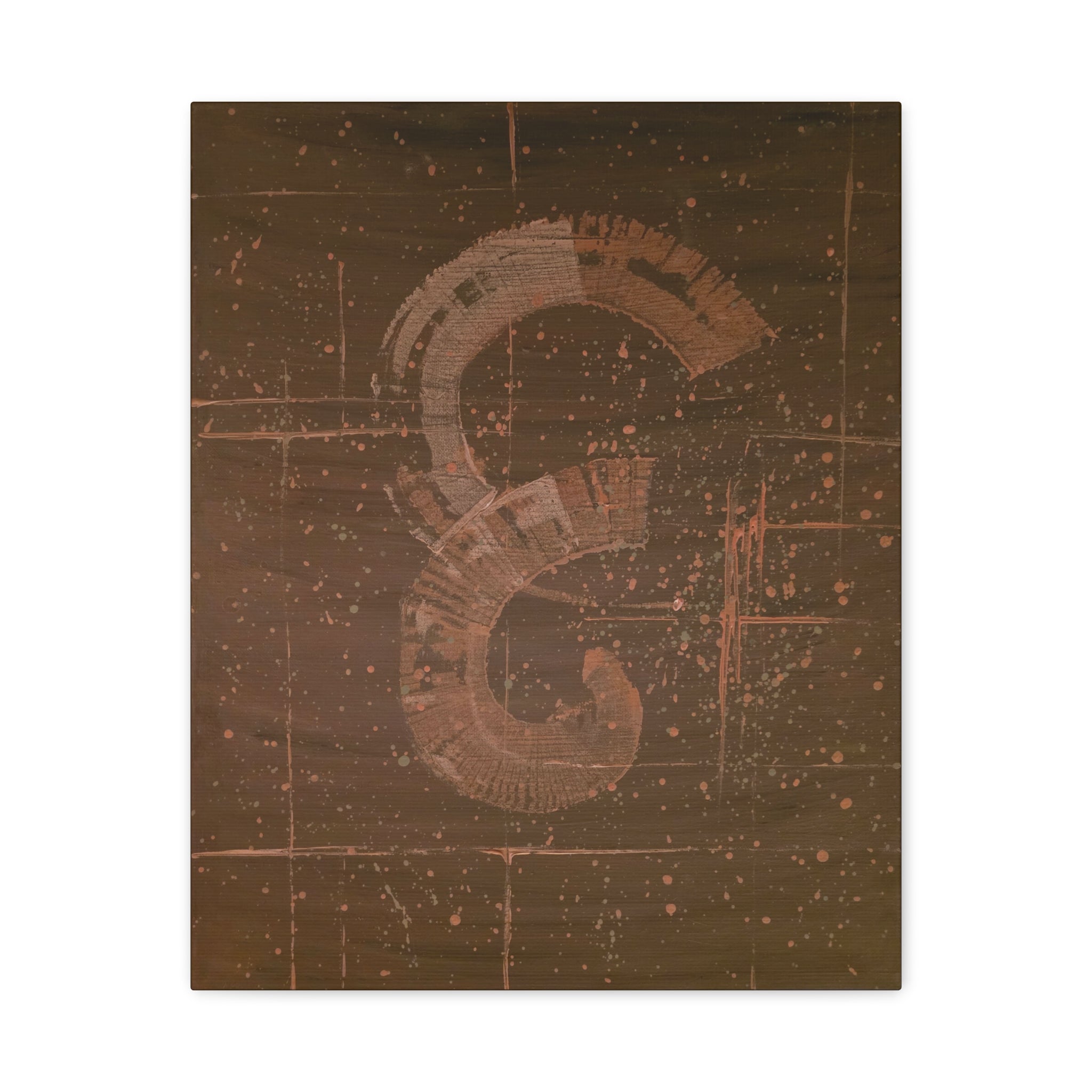 love / Earth Tone Starfield Canvas Print