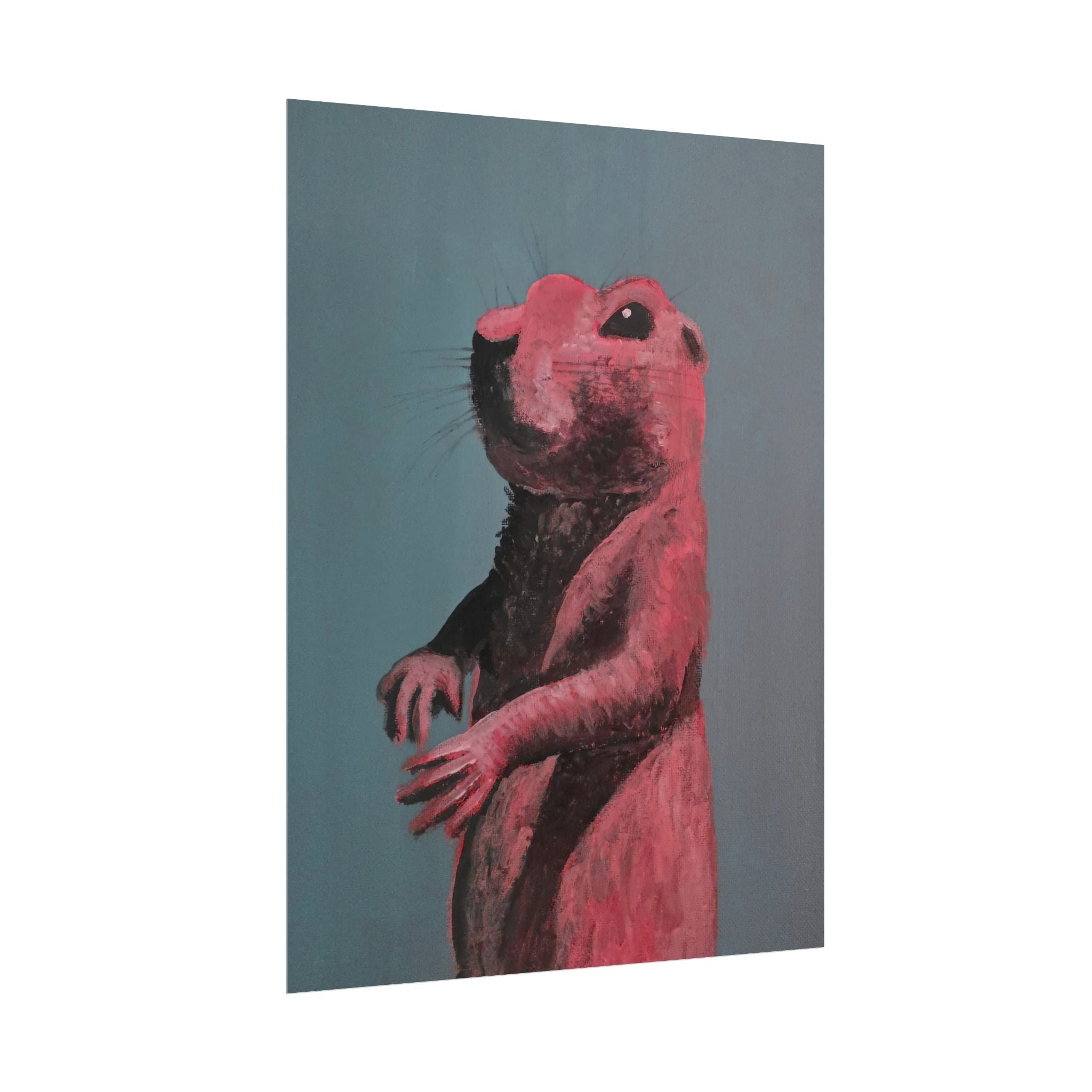 Prairie Dog Portrait Art Poster