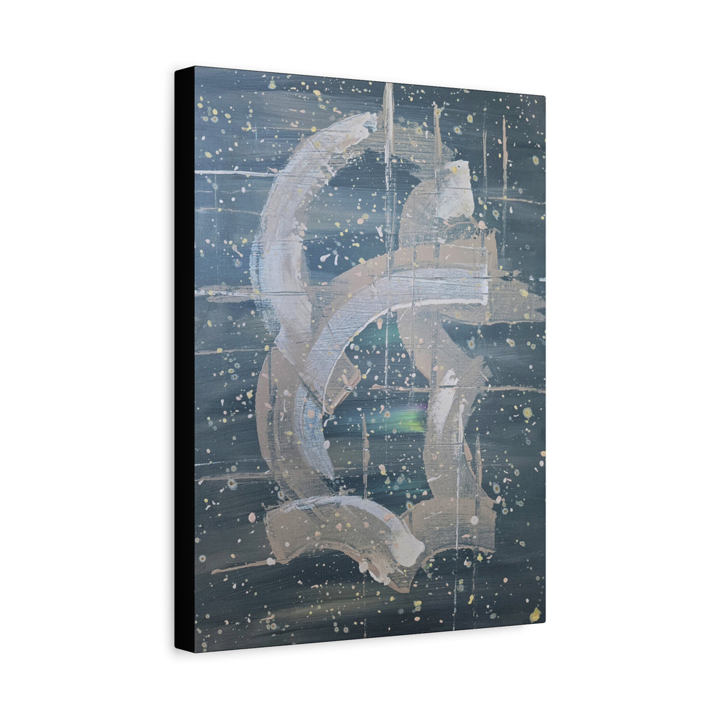 will / Abstract Deep Space Canvas Print
