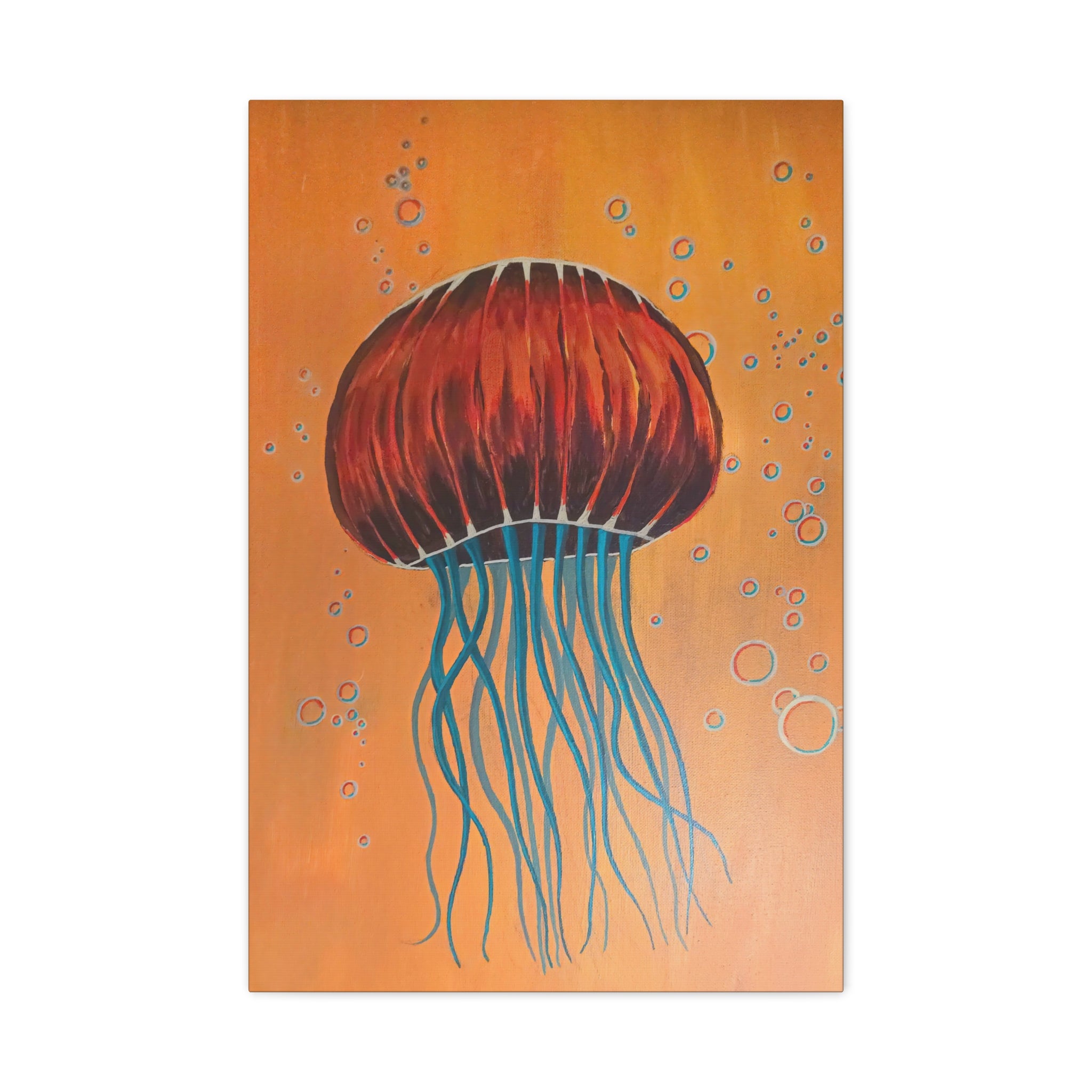 float / Jellyfish (Yellow) Canvas Print