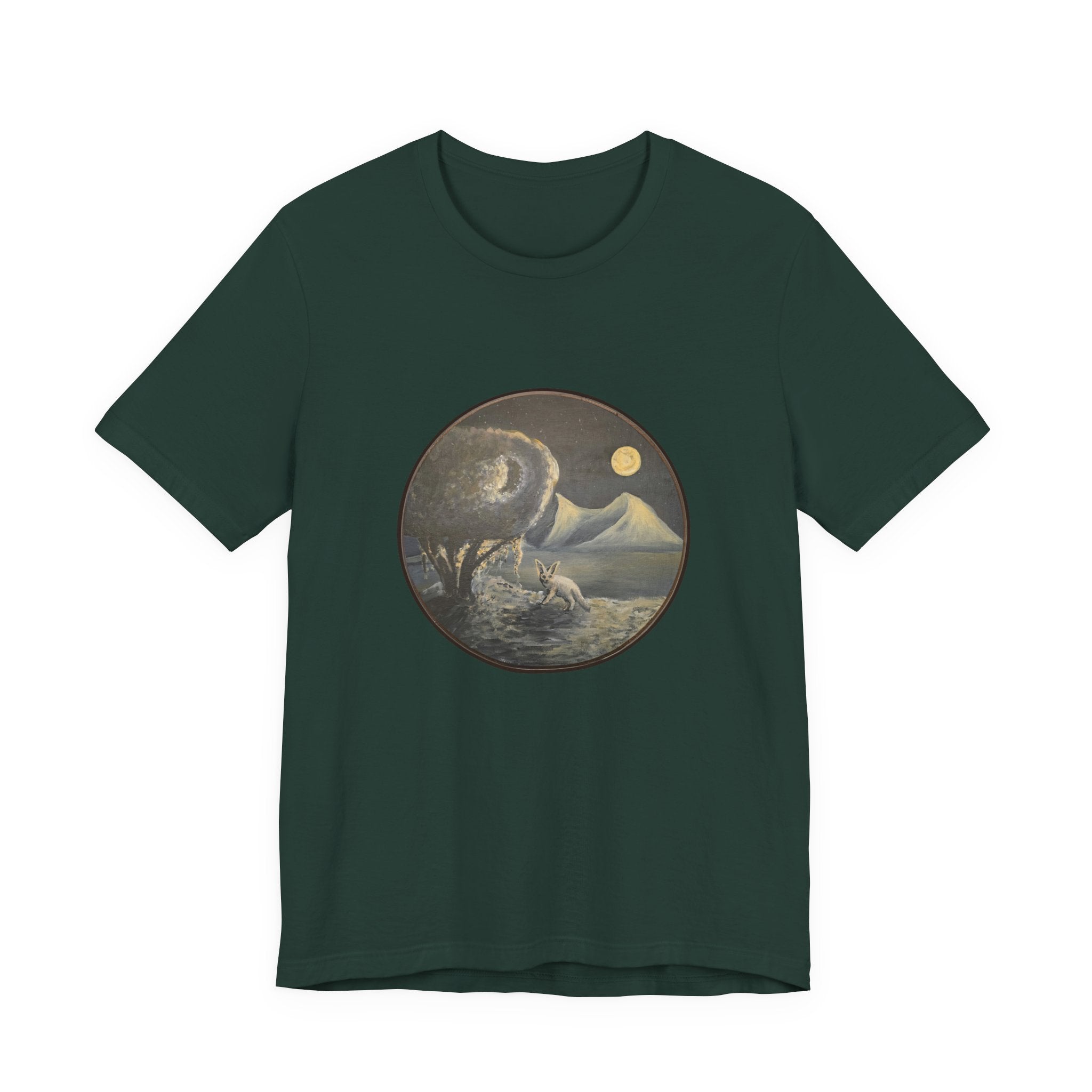 silence / Moonlit Fennoc Fox T‑Shirt