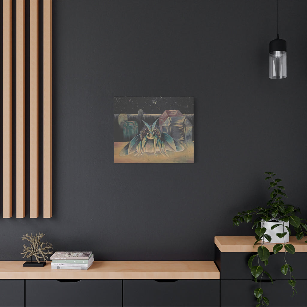 nightscape / Poodle Moth Nightscape Canvas Print