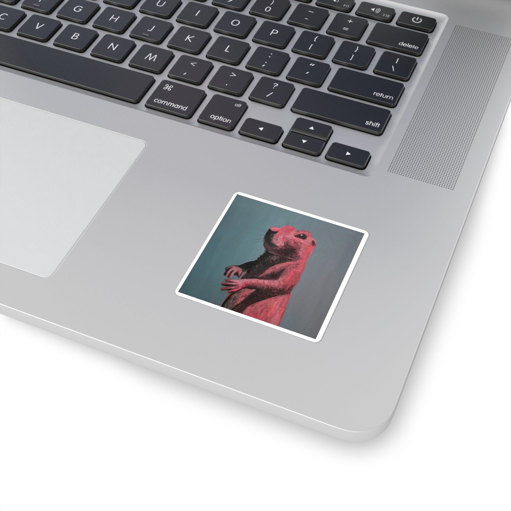Prairie Dog Portrait Square Sticker