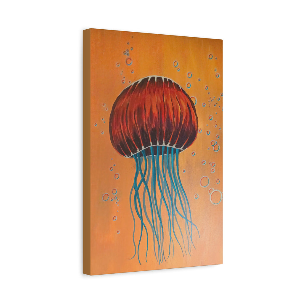 float / Jellyfish (Yellow) Canvas Print