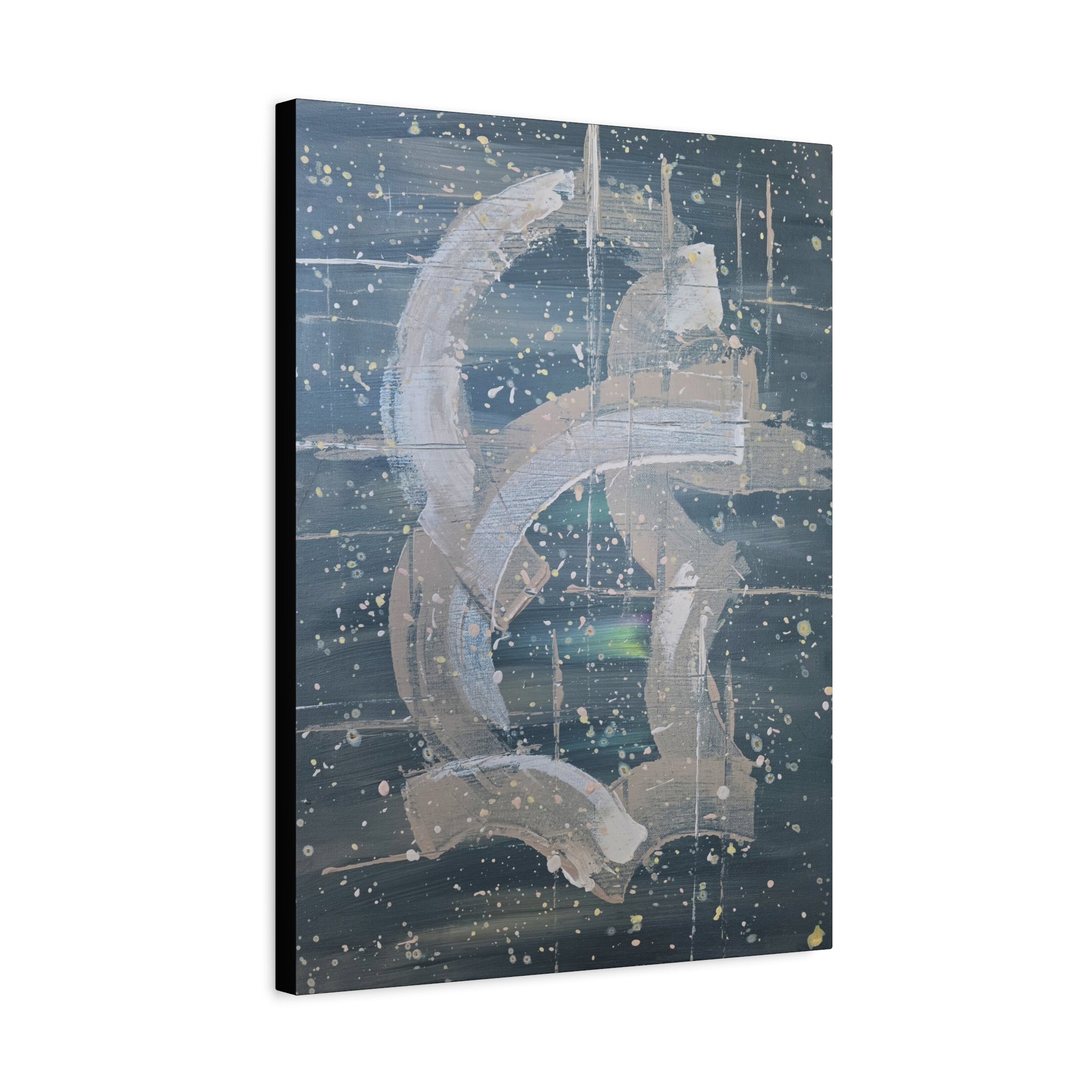 will / Abstract Deep Space Canvas Print