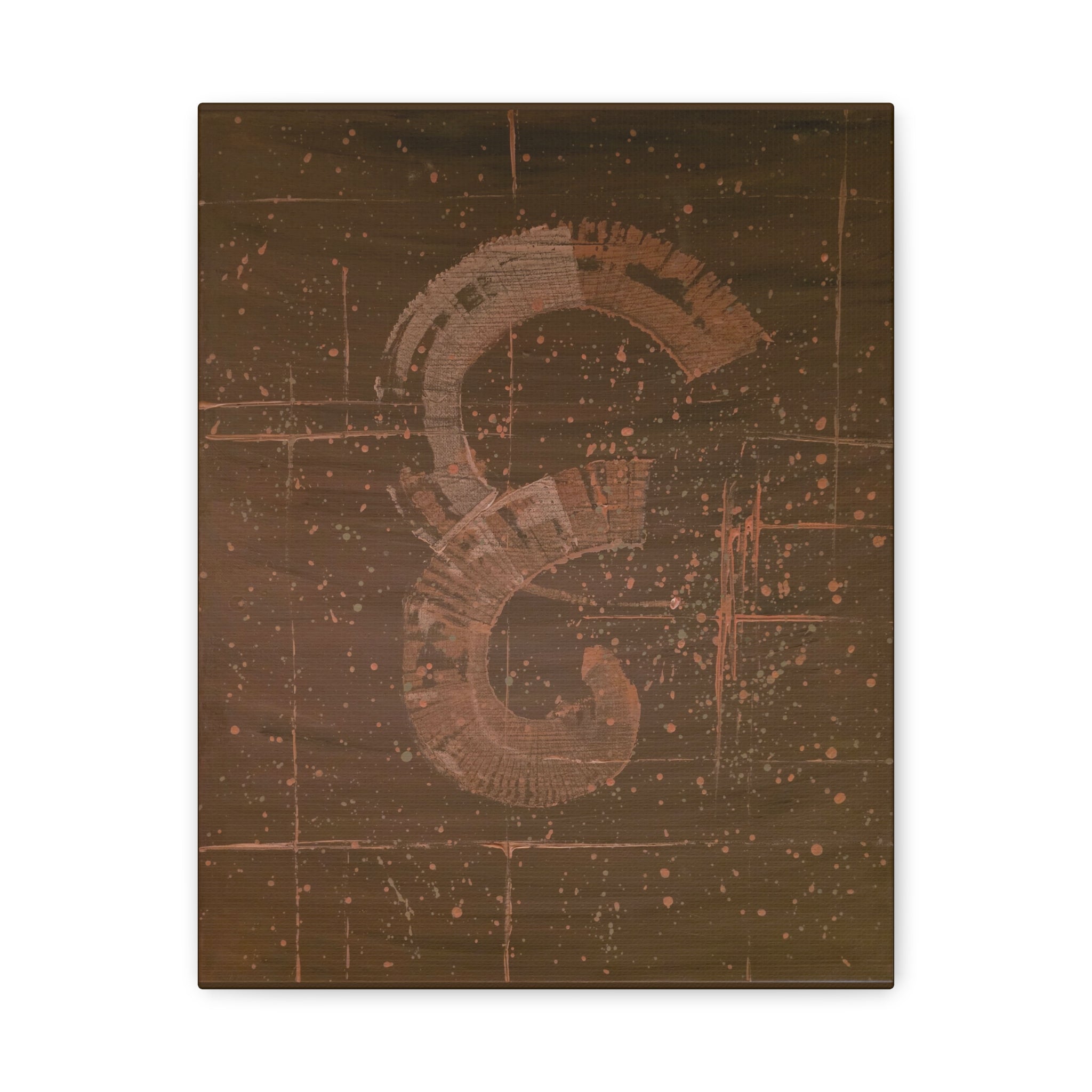 love / Earth Tone Starfield Canvas Print