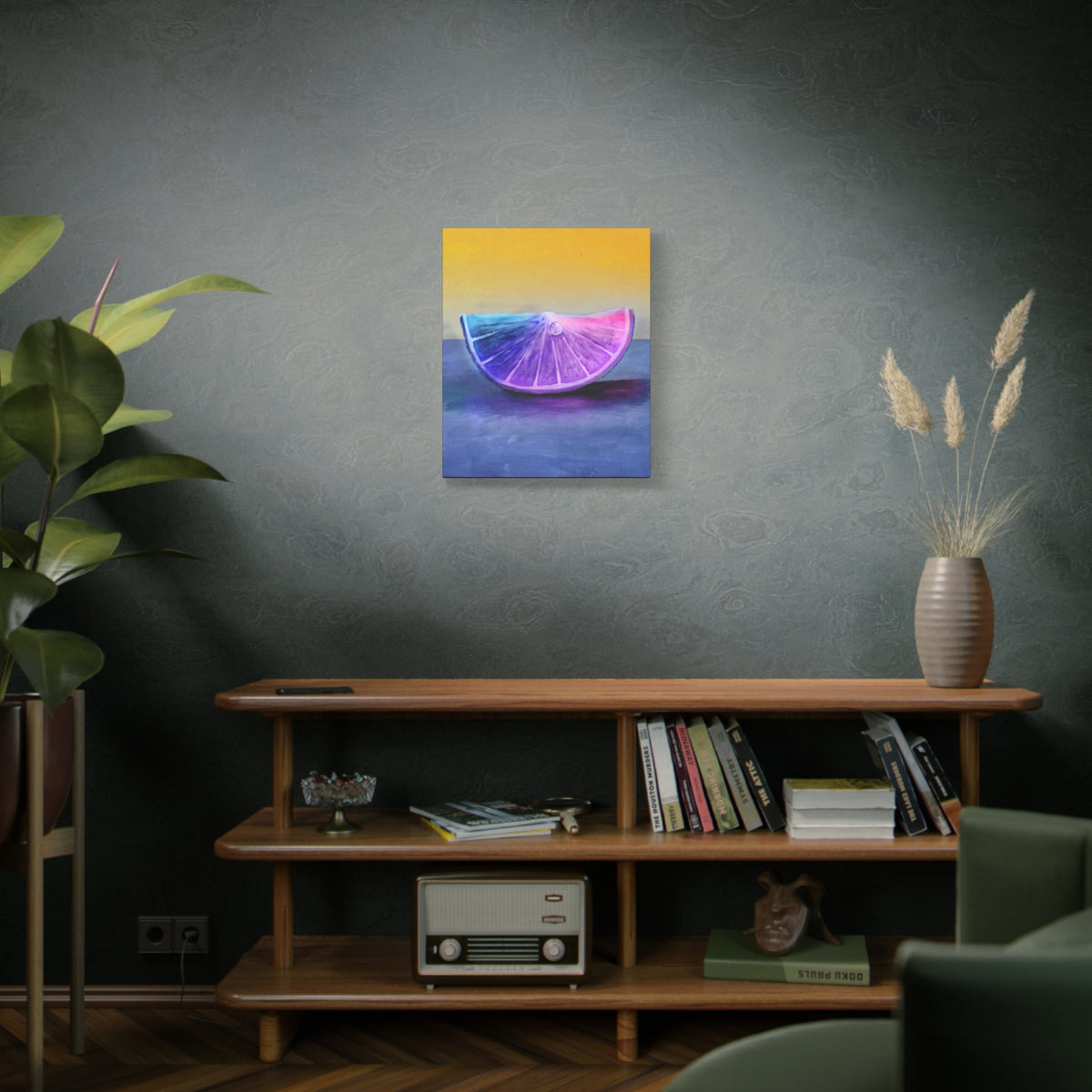Chroma ── Multicolored Citrus Slice Canvas Print