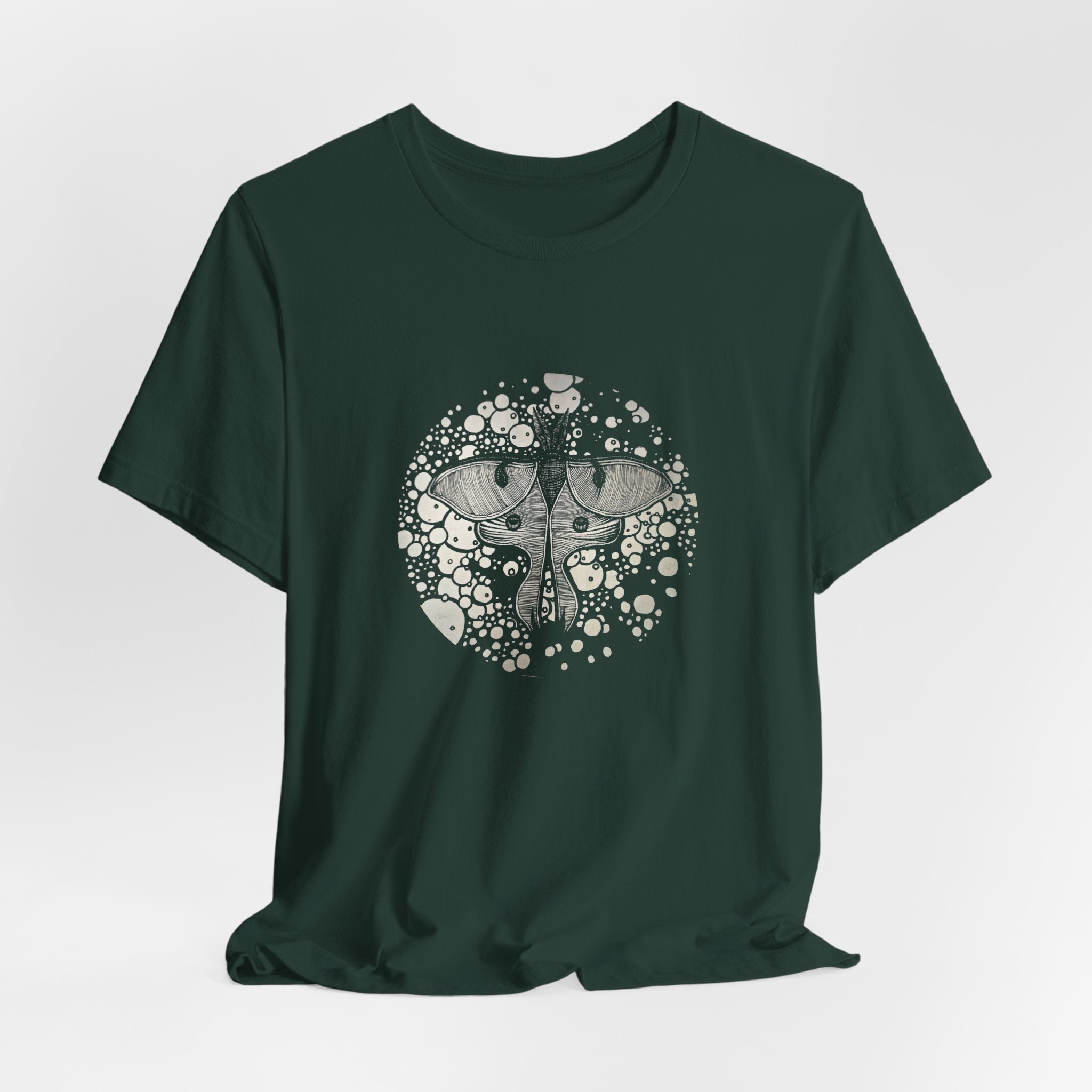 stasis / Circular Moth Design T-Shirt