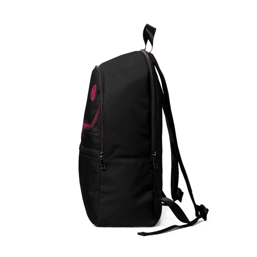 Retro Neon Coastal Cityscape Backpack I