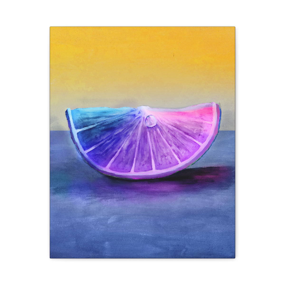 Chroma ── Multicolored Citrus Slice Canvas Print