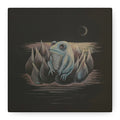 ripples / Frog on Lotus Canvas Print