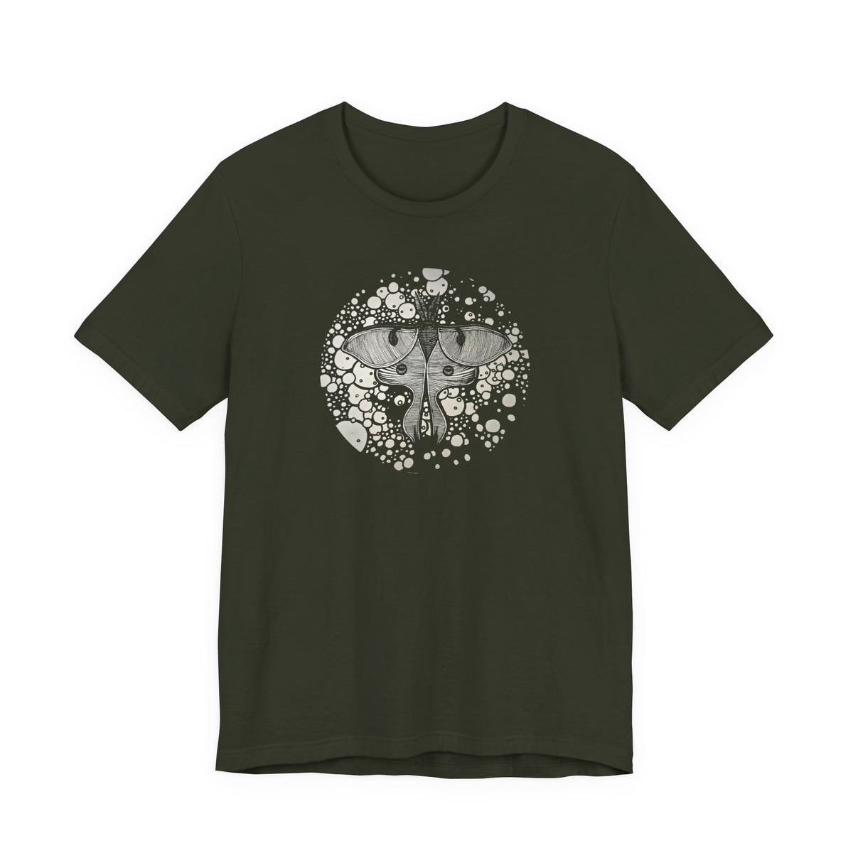 Stasis ── Circular Moth Design T-Shirt