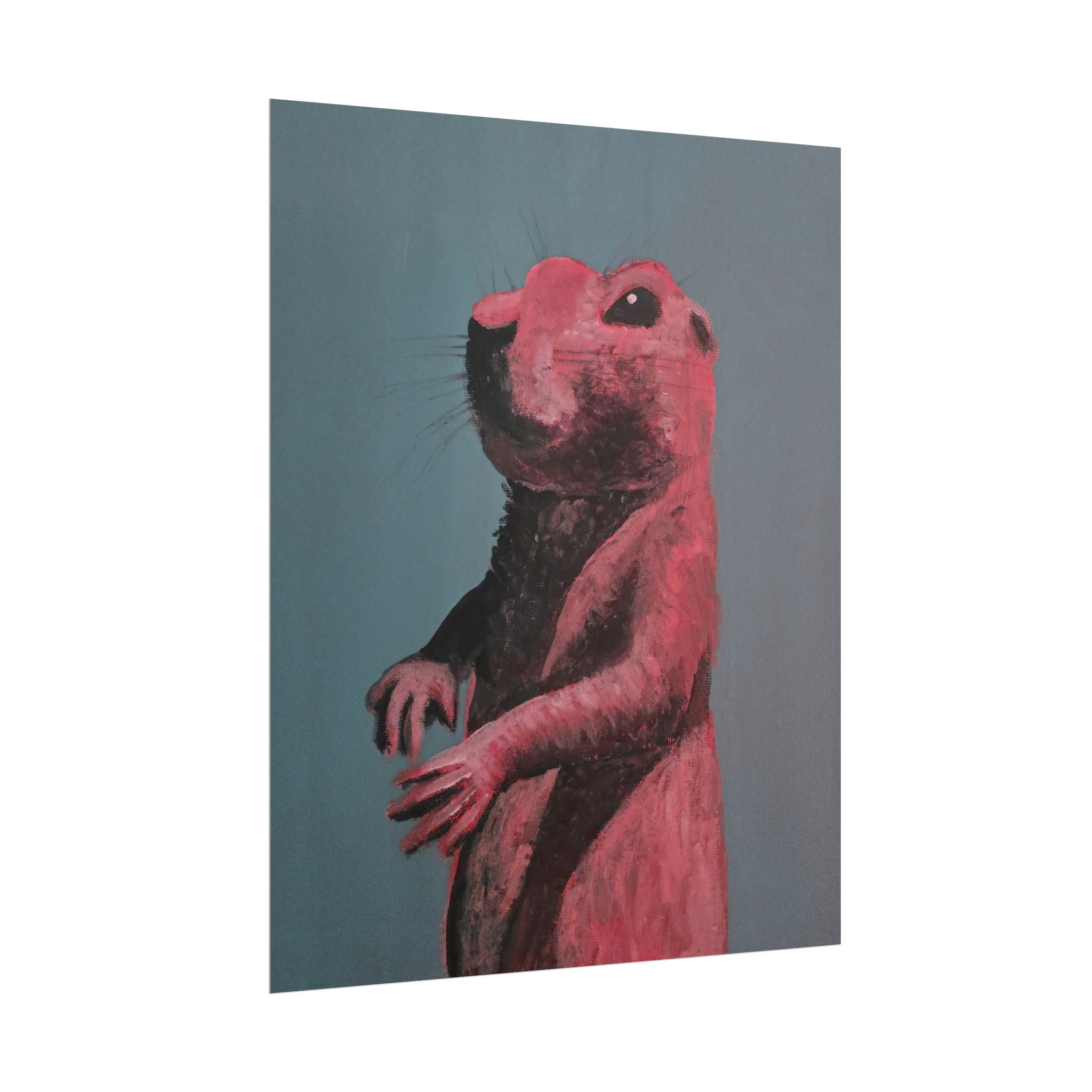 Prairie Dog Portrait Art Poster