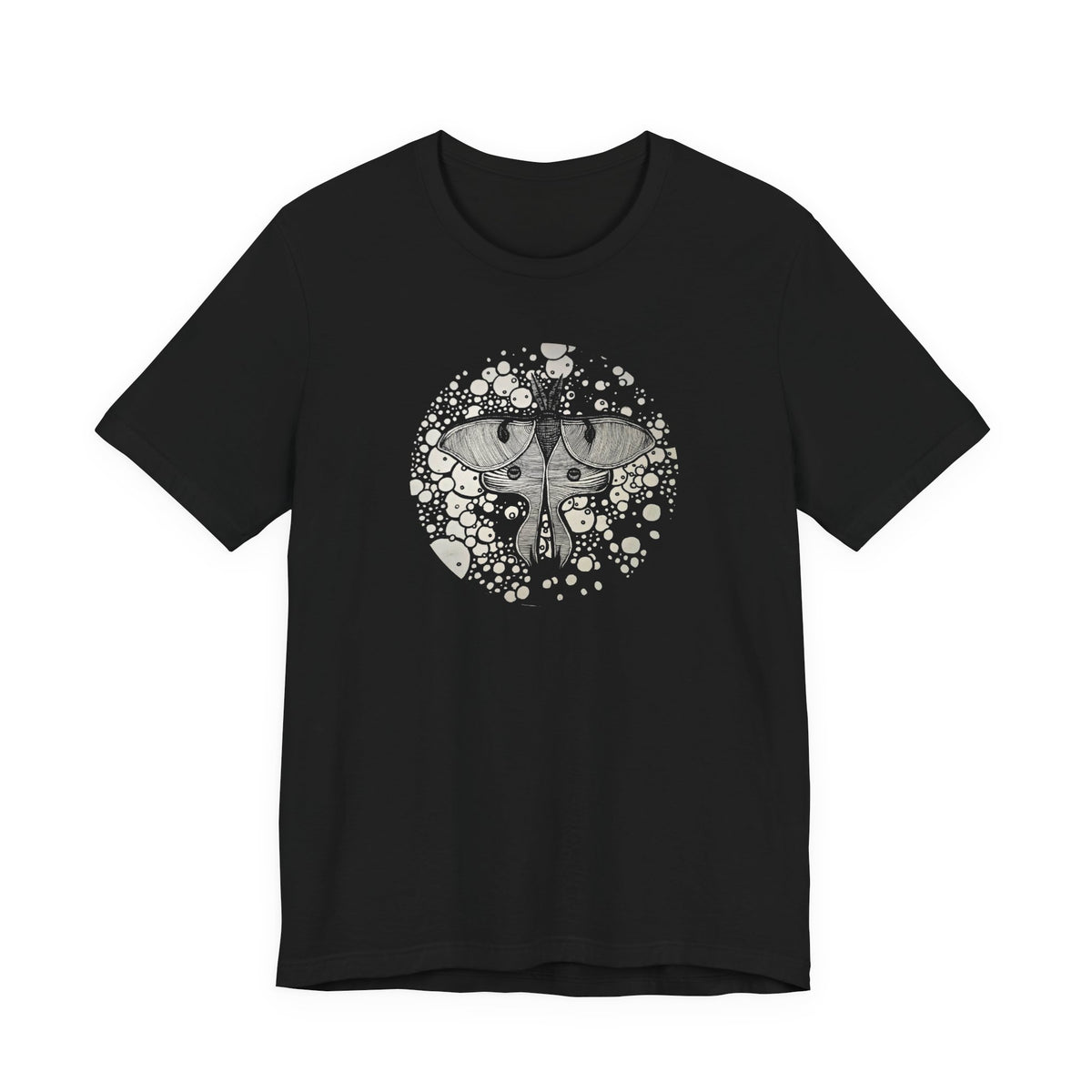 Stasis ── Circular Moth Design T-Shirt