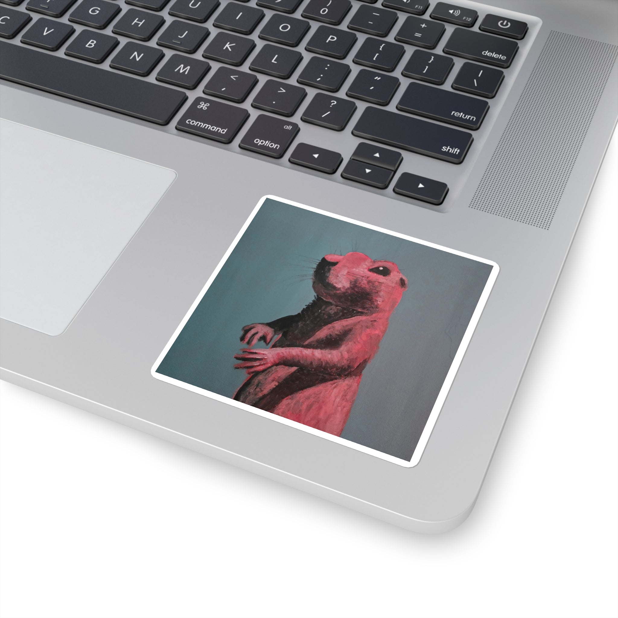 Prairie Dog Portrait Square Sticker