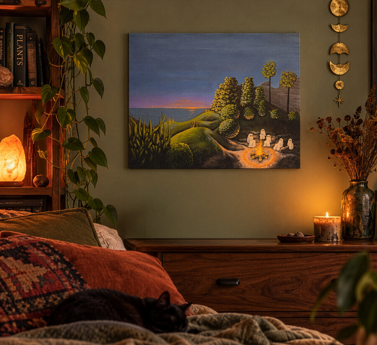 Ghost Stories —— Surreal Night Landscape Canvas Print